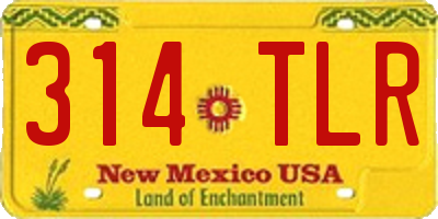NM license plate 314TLR