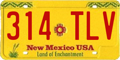 NM license plate 314TLV