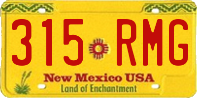 NM license plate 315RMG