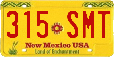 NM license plate 315SMT