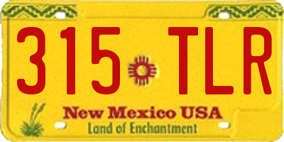 NM license plate 315TLR