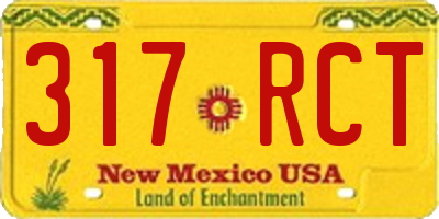 NM license plate 317RCT