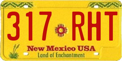 NM license plate 317RHT