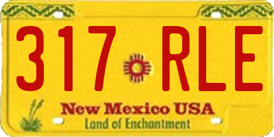 NM license plate 317RLE