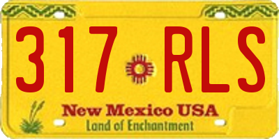 NM license plate 317RLS