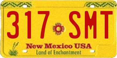 NM license plate 317SMT