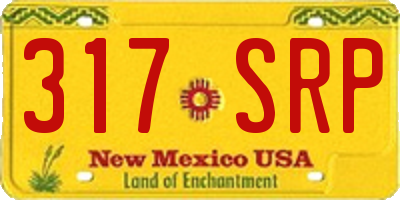 NM license plate 317SRP