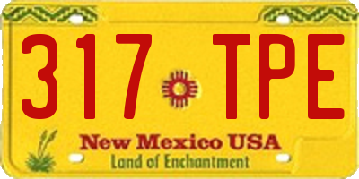 NM license plate 317TPE