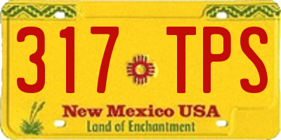 NM license plate 317TPS