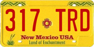 NM license plate 317TRD