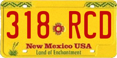 NM license plate 318RCD