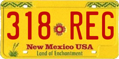 NM license plate 318REG