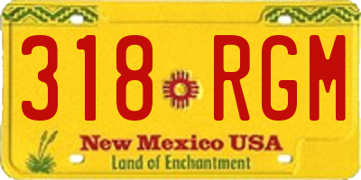 NM license plate 318RGM