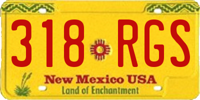 NM license plate 318RGS