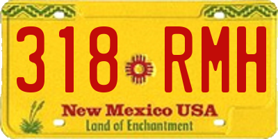 NM license plate 318RMH