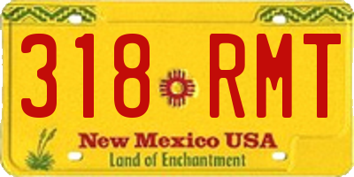NM license plate 318RMT