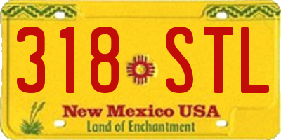 NM license plate 318STL