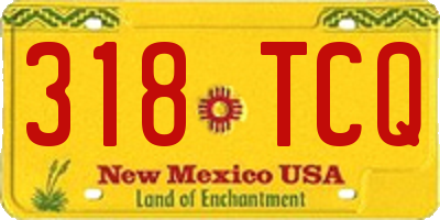 NM license plate 318TCQ