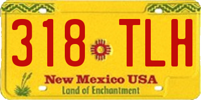 NM license plate 318TLH