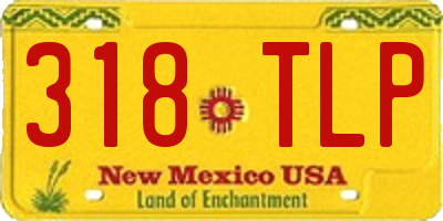 NM license plate 318TLP