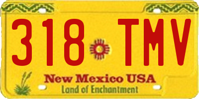 NM license plate 318TMV