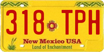 NM license plate 318TPH