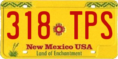 NM license plate 318TPS