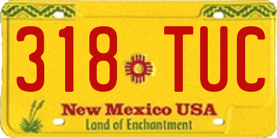 NM license plate 318TUC