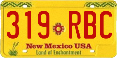 NM license plate 319RBC