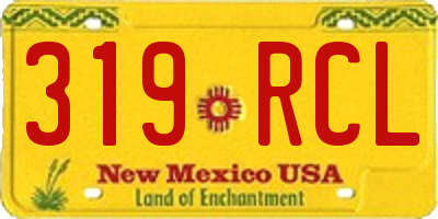 NM license plate 319RCL