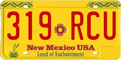 NM license plate 319RCU
