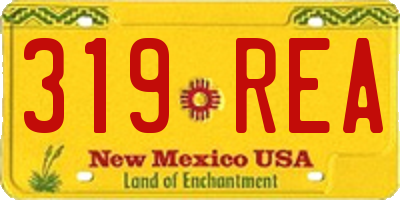 NM license plate 319REA