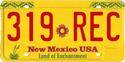 NM license plate 319REC