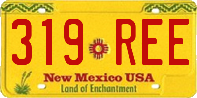 NM license plate 319REE