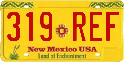 NM license plate 319REF