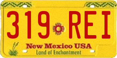 NM license plate 319REI