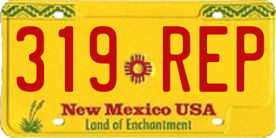 NM license plate 319REP