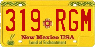 NM license plate 319RGM