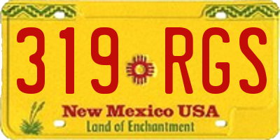 NM license plate 319RGS