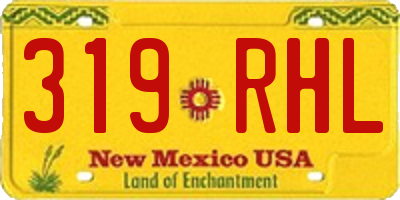 NM license plate 319RHL