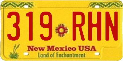 NM license plate 319RHN