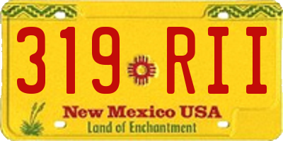NM license plate 319RII