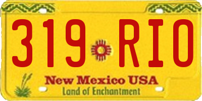 NM license plate 319RIO