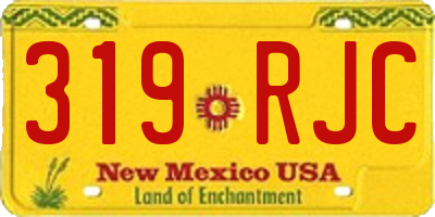 NM license plate 319RJC