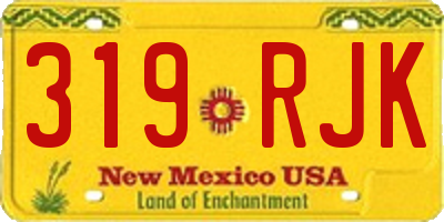 NM license plate 319RJK