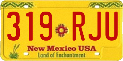 NM license plate 319RJU