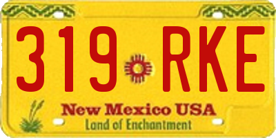NM license plate 319RKE