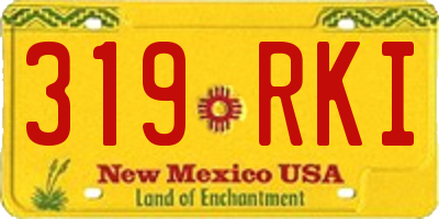 NM license plate 319RKI
