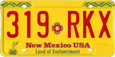 NM license plate 319RKX