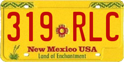 NM license plate 319RLC